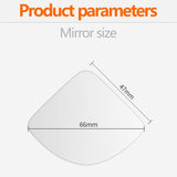 1 Pair Car 360 Degree Framless Blind Spot Mirror