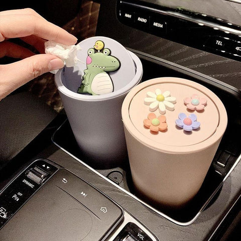 Cute and Creative Small Mini Car Trash Can