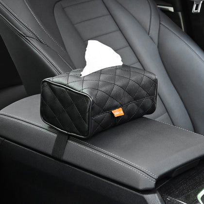 Universal PU Leather Car Tissue Box