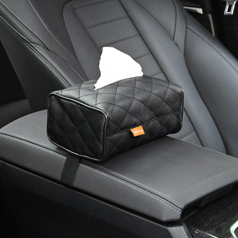 Universal PU Leather Car Tissue Box
