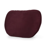 Embroidery Car Headrest Ultra Soft Suede Pillow