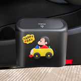 Car Trash Bin Hanging Square Pressing Type Trash Can