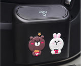 Car Trash Bin Hanging Square Pressing Type Trash Can