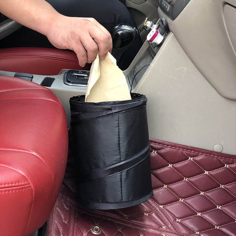 Black Car Trash Can Pack Bag Waterproof Car Trash Bag